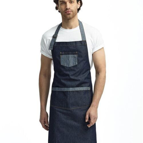 Domain Contrast Denim Bib Apron Thumbnail